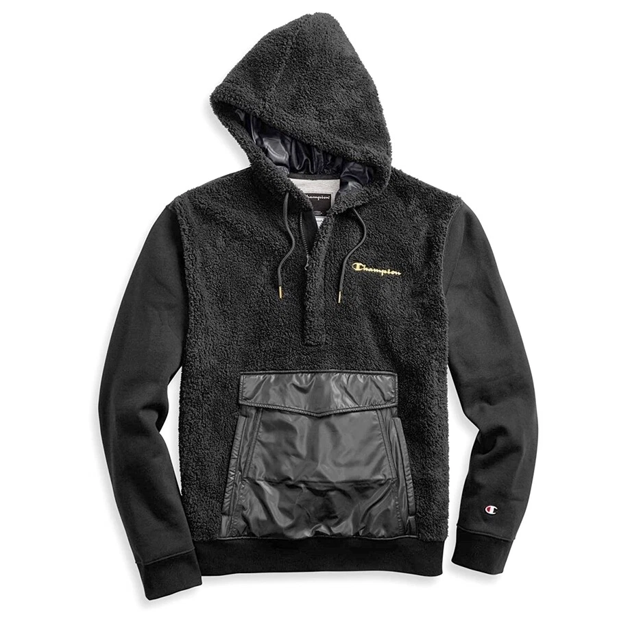 Champion sherpa store panel hoodie