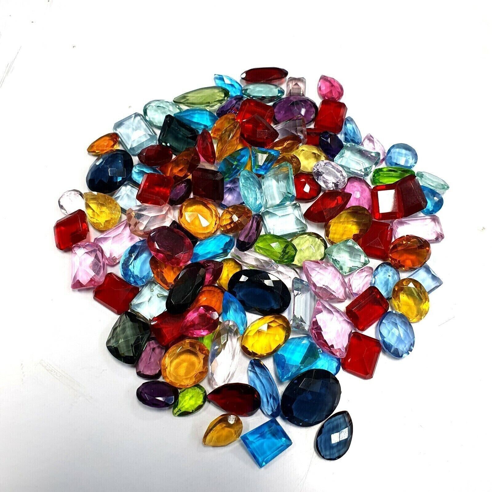 500+ CT MIX LOT LOOSE FACETED NATURAL GEMSTONES MIXED GEMS WHOLESALE