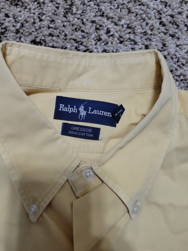 Ralph Lauren Greggor 100% Cotton Button Down Shirt Men's Size XL Issues - Picture 6 of 7