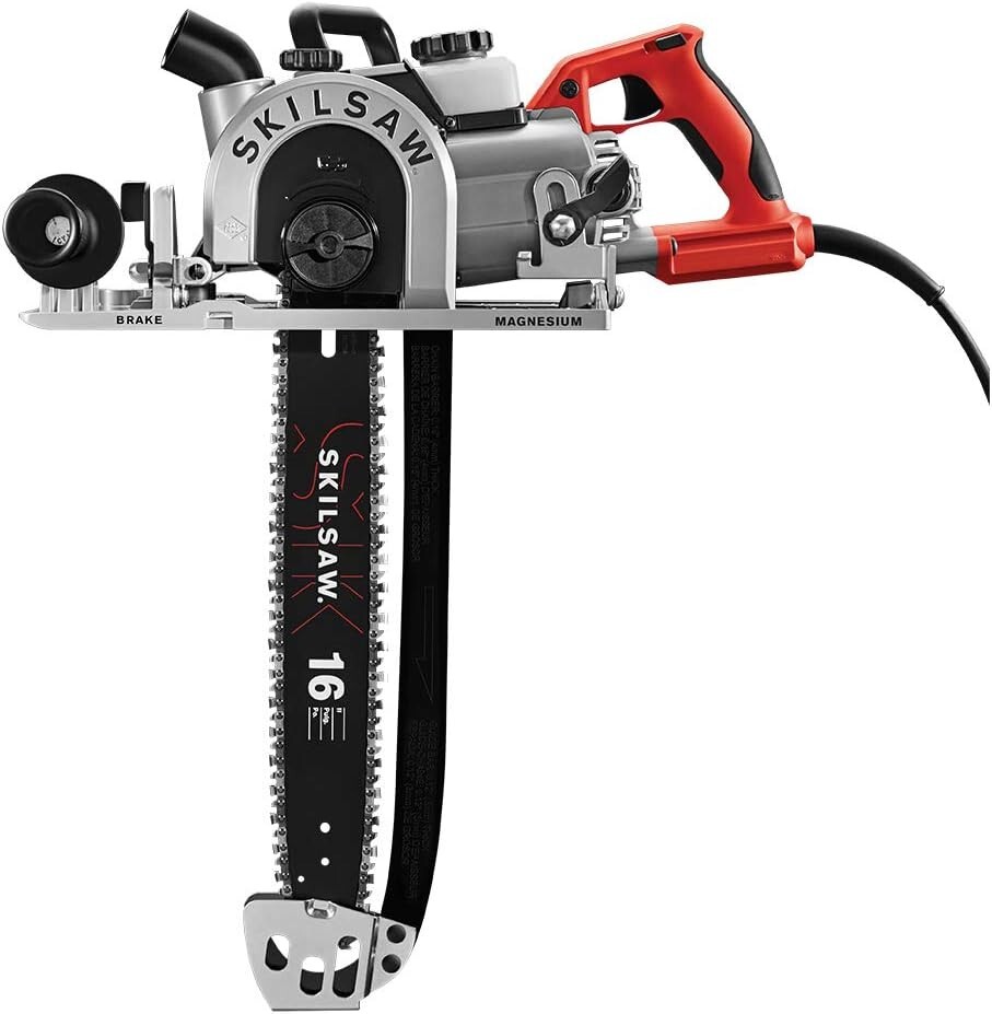 Skil 16 In. Worm Drive Sawsquatch Carpentry Chainsaw for Timber Framing