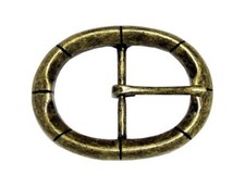 Oval Single Prong Center Bar Replacement Belt Buckle 1-1/2" 38mm wide