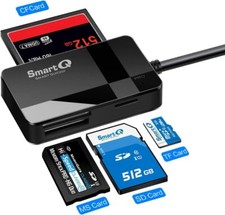 SmartQ C368 Pro USB 3.0 Multi-Card Reader, Plug N Play, Apple and Windows Compat