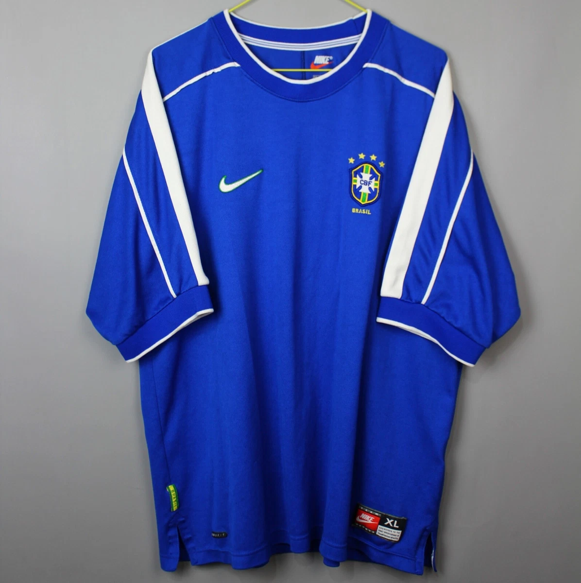 1998/99 Brazil Football Track Jacket / Official Old Nike Soccer Jersey