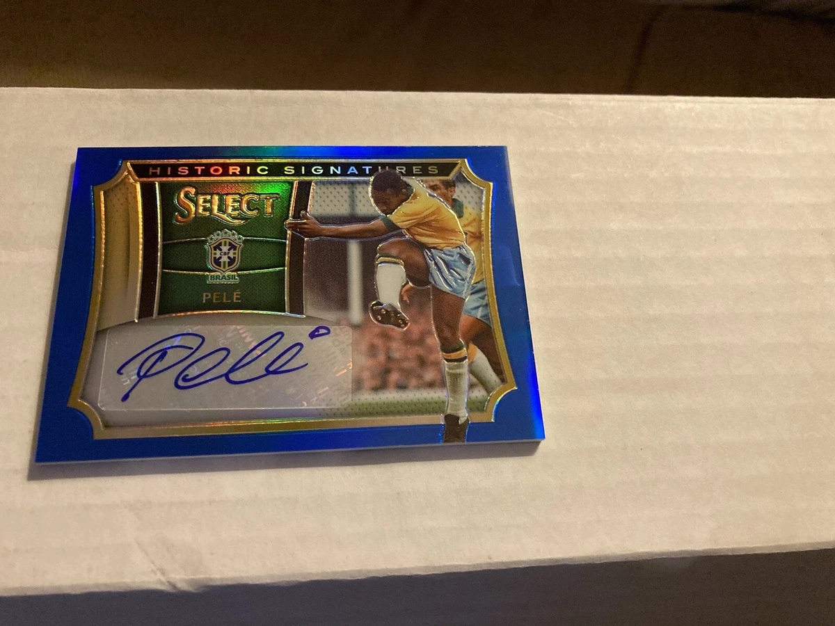 2015 Panini Select Pele Historic Signatures Auto Blue 24/25 | eBay