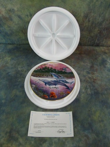 Danbury Mint Under Water Paradise "California Spirits" Collector Plate 1991 - Picture 2 of 4