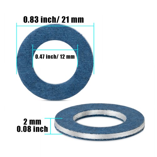 100X Oil Drain Sump Plug Washers Gasket Hole 9043012018 For Toyota Lexus Scion - Picture 7 of 14