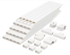 Cord Cover Raceway Kit 392.5 Inch Paintable Cable Concealer Wire Hider for Wall