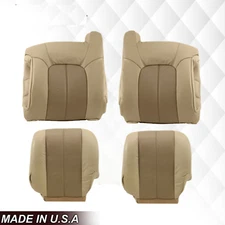 2001 2002 GMC Yukon Denali XL SLT SLE LEATHER Replacement Seat Cover 2 tone Tan