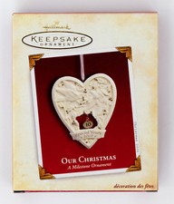 Hallmark Keepsake Ornament 2005 Our Christmas A Milestone Ornament QXG4405