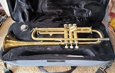 Silvertone Trumpet Made in Elkhart IN (Sears) W/ Original Case MP, Lyre, PLAYER