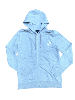 Grey Zipped Hoodie Cruise Center Size XL APC