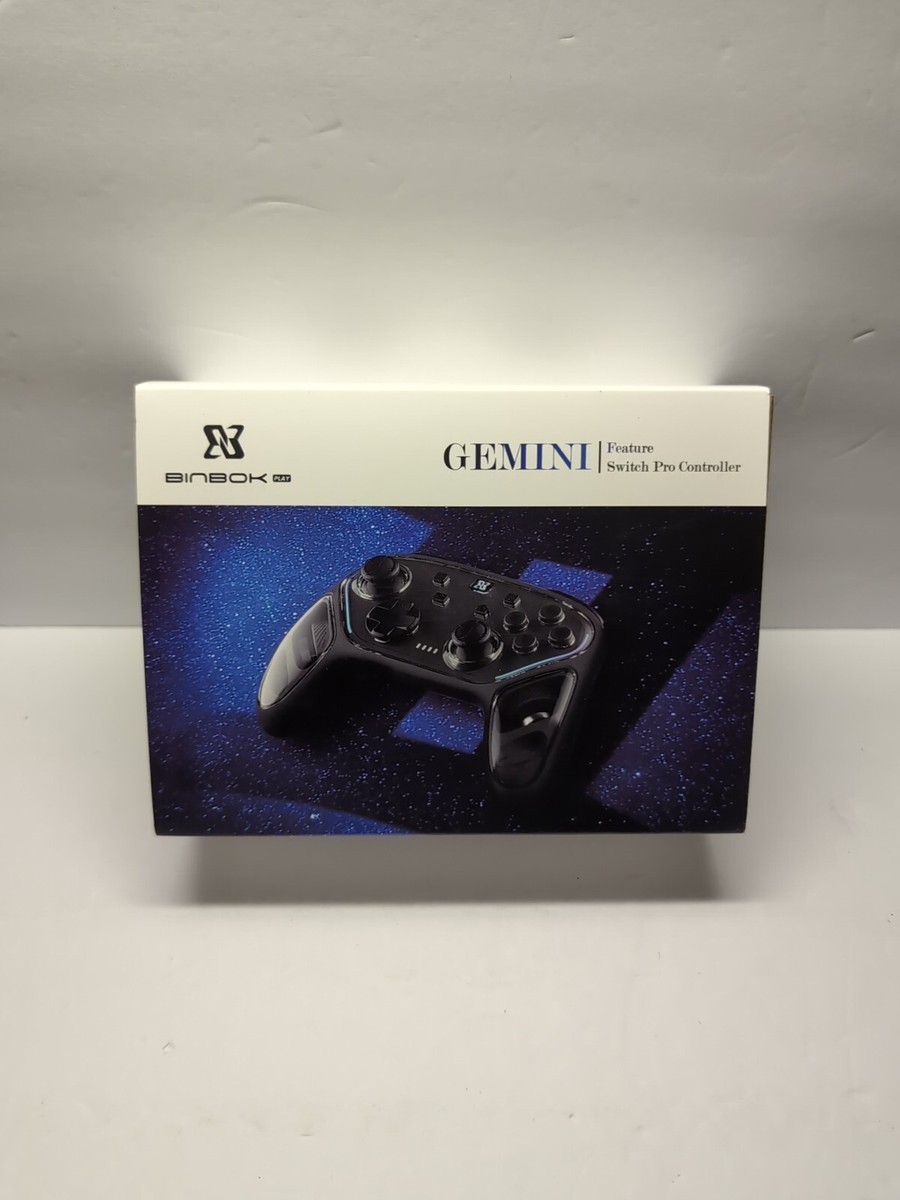 NEW Nintendo Switch Pro Controller Binbok play Black USB C OPEN BOX LOOK HTF