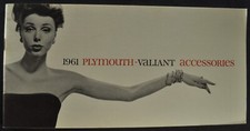 1961 Plymouth Accessories Brochure Fury Belvedere Wagon Valiant Excellent Orig 1961 Plymouth Accessories Brochure Fury Belvedere Wagon Valiant Excellent Orig
