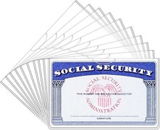6 Pack Social Security Card Protector/Medicare Card Protector Sleeve/Social Card