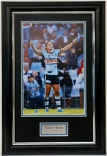 Nicho Hynes Cronulla Sharks Action Photo Signed Framed