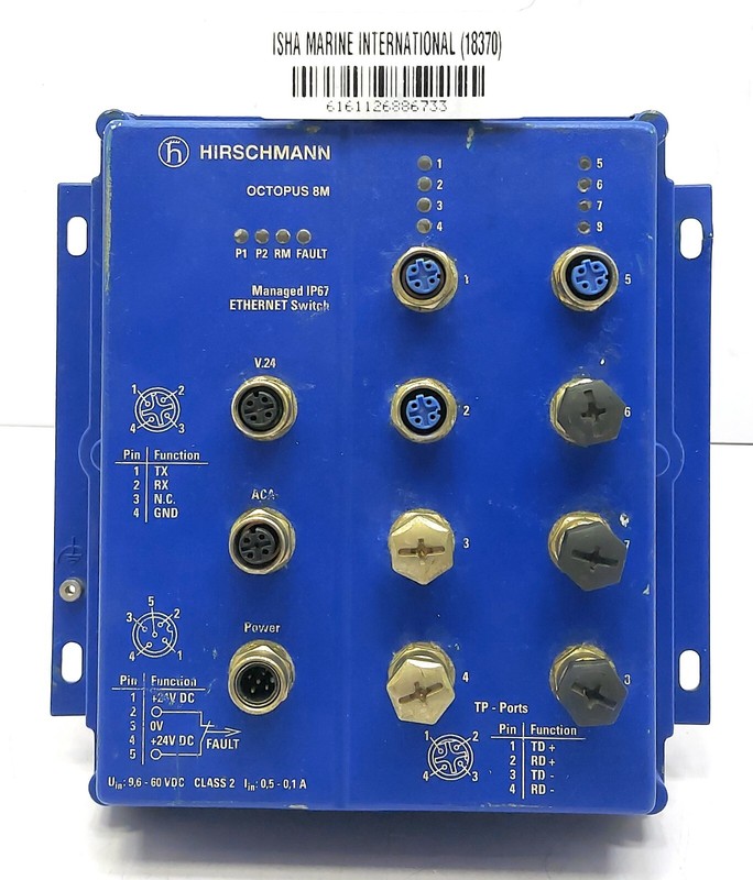 Hirschmann Octopus 8M Managed IP67 Ethernet Switch