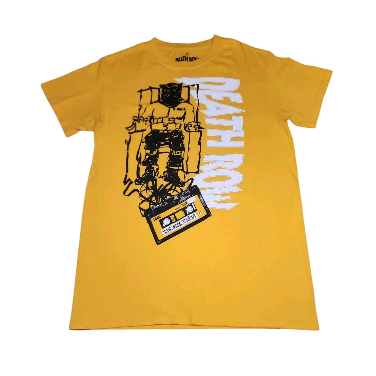 FILA T shirt unisex Death Row Records mixtape giallo dorato S