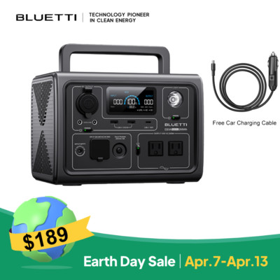 BLUETTI EB3A 268Wh 600W Portable Power Station LiFePO4 Solar Generator Camping