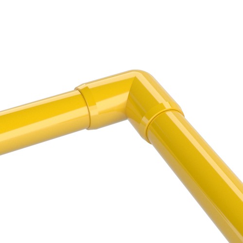 1/2" 90-Deg PVC Elbow Fitting, Yellow (10-PK) FORMUFIT Furniture Grade, USA Made - 第 3/4 張圖片