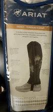 NEW Ariat Terrain II Half Chaps Black Size XST XSmall Tall 13.5" Calf 19.5" Tall