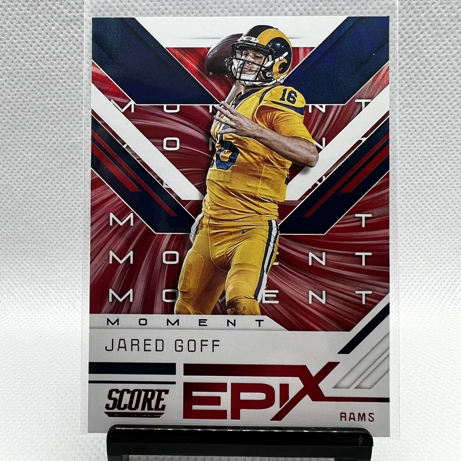 2019 Score Epix Moment Red Jared Goff #EM-1 Rams