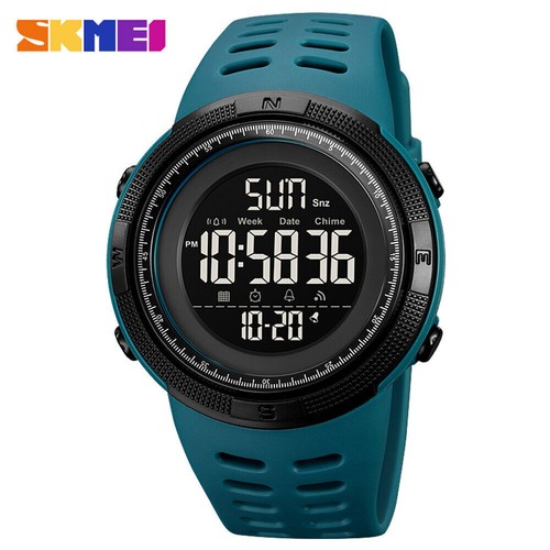 SKMEI Men Watch Military Digital Wristwatch Countdown Weekdate Alarm LED Watches - Picture 7 of 33