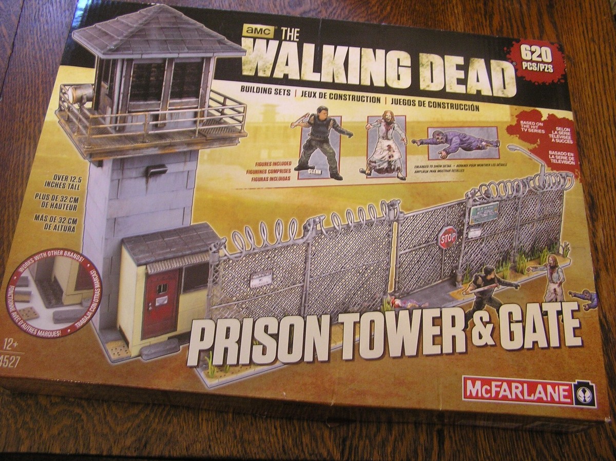 McFarlane The Walking Dead 620-Pc PRISON TOWER & GATE Building Set