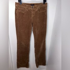 Tommy Hilfiger,8,honey beige 5pocket, logo button zip straight leg corduroy pant