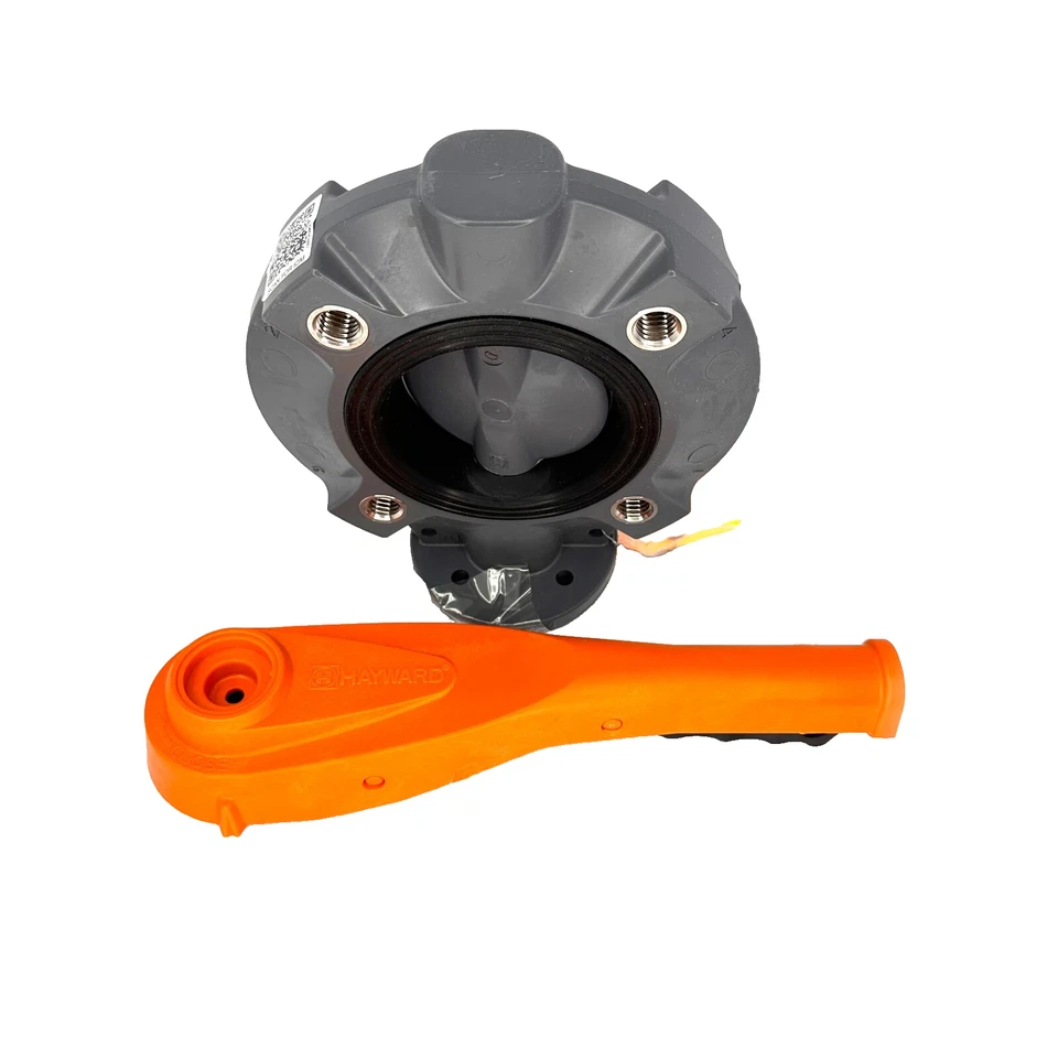Hayward BYV1103A0ELI00 3" PVC Butterfly Valve, ANSI 150 PSI Wafer Style - Image 3 of 4