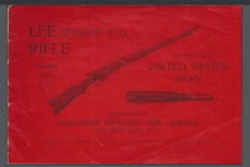 Winchester Lee 1895 Straight Pull Rifle Navy Manual .236 17 pages Comb Bound