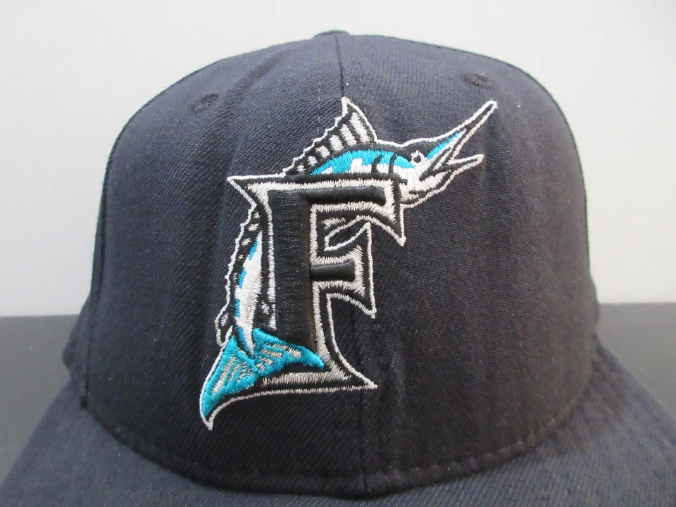 Florida Marlins Hat Cap Fitted Mens 7 1/8 Ryan Dempster All Star Game Used Worn - Image 3 of 4