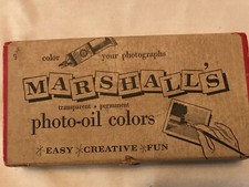 MARSHALL S 1950 s Vintage Photo Oil Colors Set, Unused, Brooklyn, N. Y.