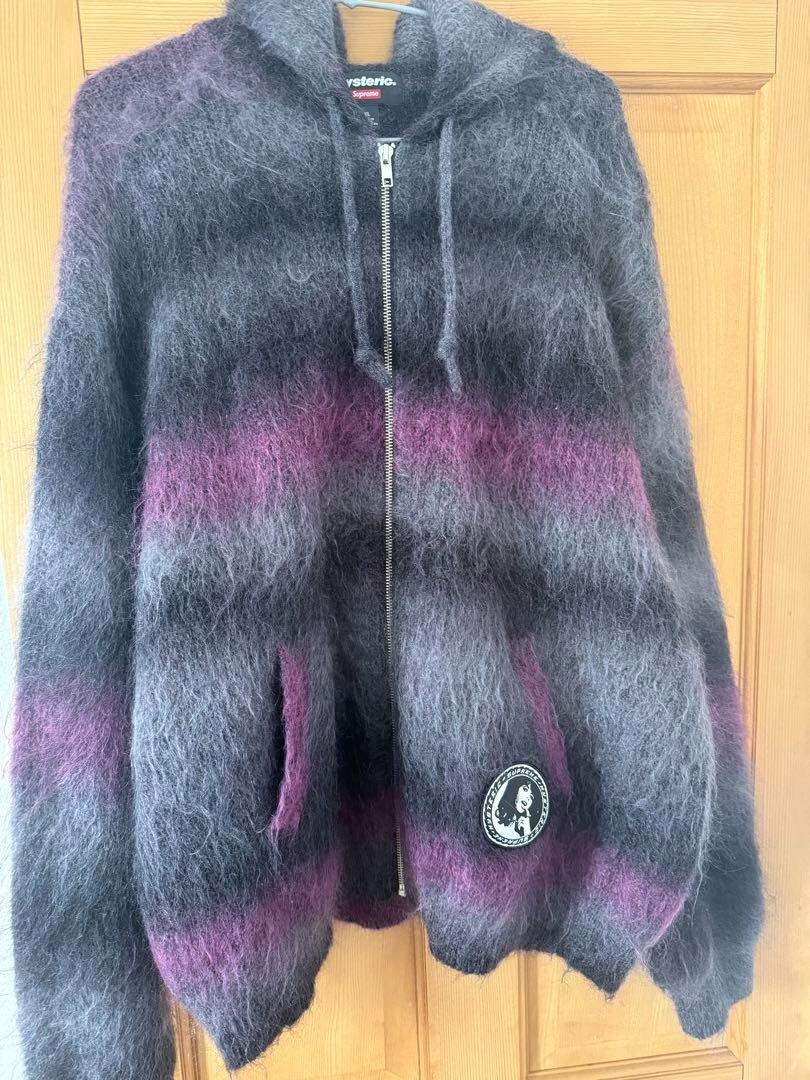 トップス Supreme /HYSTERIC GLAMOUR Mohair Sweater Supreme Hysteric Glamour Mohair Zip Up Hooded Sweater