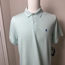Izod Advantage Performance Stretch Mist Green Men  s Polo Shirt Size Medium