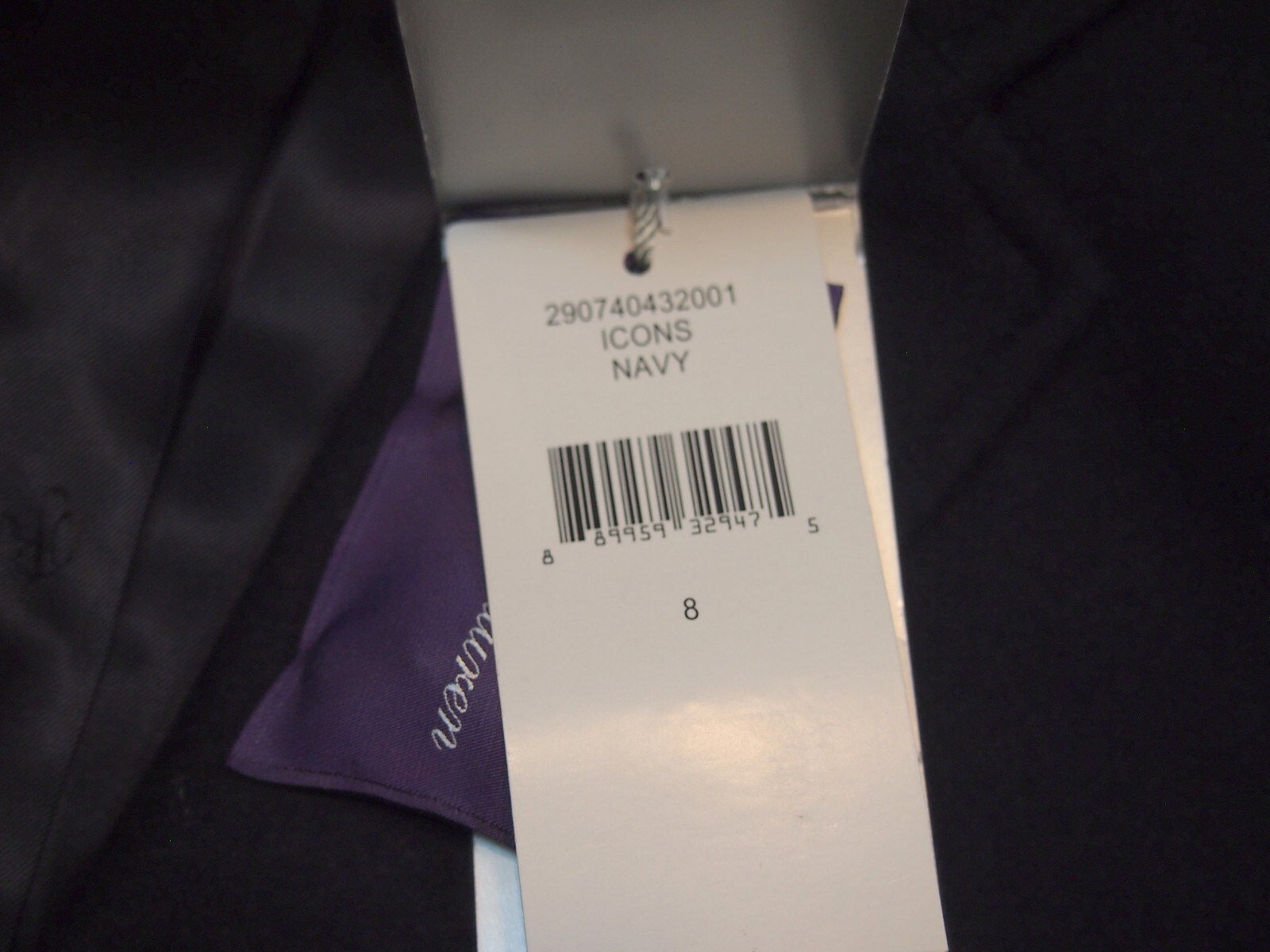 Ralph Lauren Purple Label Wool 3 Button Navy Crested Blazer NWT Size 8 $1990 image 3
