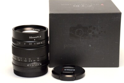 OBIETTIVO 7artisans 55mm F1.4 Schwarz Für FUJI   Bellissimo
