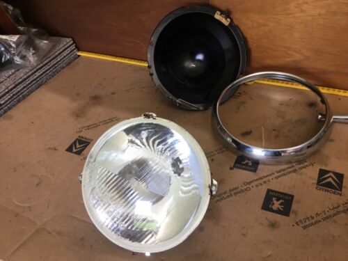 Genuine cibie BEAM headlamp headlight glass bowl rim 7.5inch 190mm Peugeot 403 - Picture 3 of 13