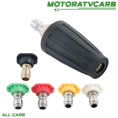 #ad #ad ALL CARB High Pressure 1 4quot;3600PSI Washer Rotating Turbo Nozzle Spray Tip Quick $13.69