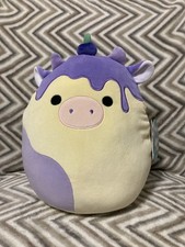Squishmallow Benito the Blueberry Cheesecake Cow 11 inch, NEW w Tags