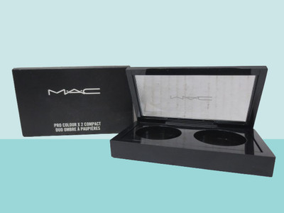 MAC PRO COLOUR X2 COMPACT EYESHADOW DUO REFILLABLE CASE NWB