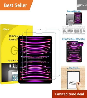 Schutzfolie Glas 2 Stück  kratzfest transparent kompatibel iPad Air 4 Pro 11
