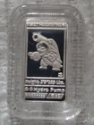 Pokemon 1 g Blasty Silver Art Bar Proof .999 Rare Trading Card