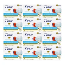 Dove Restoring Beauty Bar Blue Fig Orange Blossom, 3.17oz (Pack of 12)