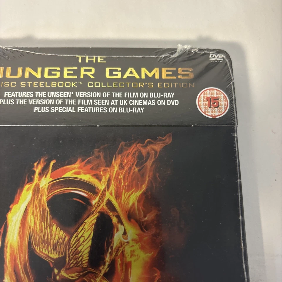 THE HUNGER GAMES HMV UK 3-Disc Blu-Ray Limited Edition Exclusive Steelbook Reg B - Image 4 of 4