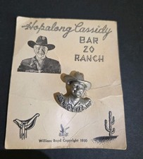 1950s Hopalong Cassidy Bar 20 Ranch Pin