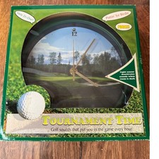 Tournament Time Golf Sound Clock New In Box