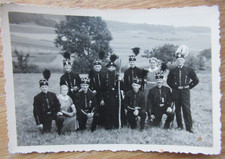Altes Foto Bergbau Bergleute in Parade -Uniform / teilweise verkleidet um 1930