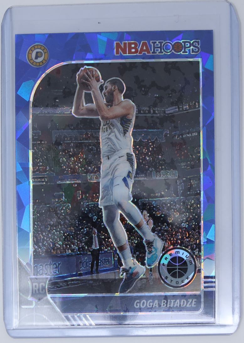 2019-20 Hoops Premium Stock Blue Ice Goga Bitadze Rookie Indiana Pacers #215
