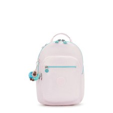 Kipling Seoul Small Metallic Tablet Backpack Sea Pink Met