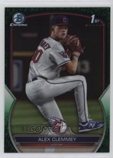 2023 Bowman Draft Chrome Green Grass Refractor 84/99 Alex Clemmey #BDC-79 06l3